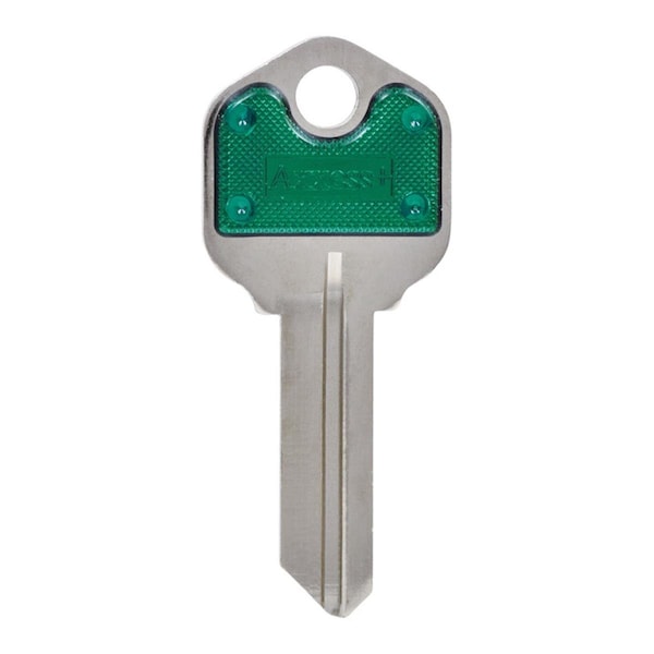 Hillman House of Office 66-Single Sided Universal Key Blank, Green - Pack of 10 5005212 - main